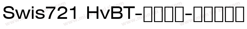 Swis721 HvBT-常规斜体字体转换